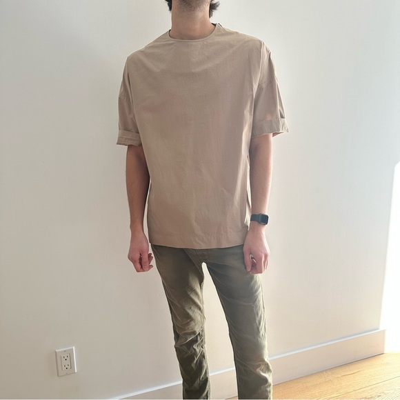 NWT COS OVERSIZED TAN SHIRT - S - Picture 3 of 15